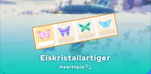 Eiskristallartiger Schmetterling Heartopia