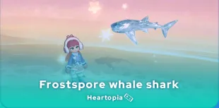 Frostspore whale shark in Heartopia