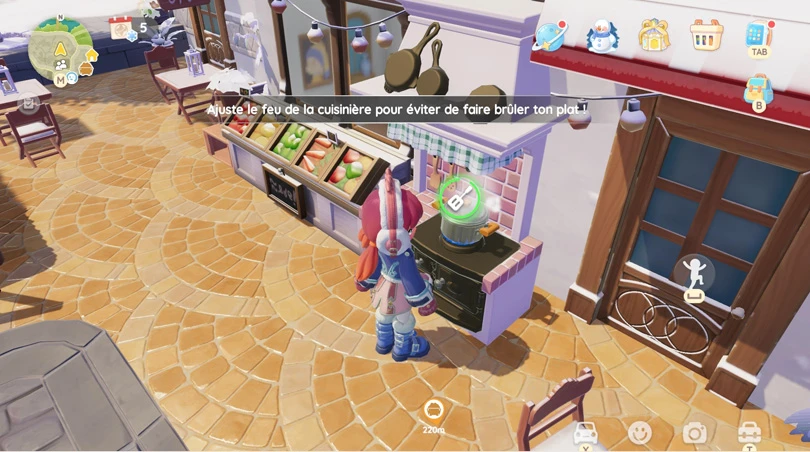 Evitez de brûler vos recettes dans Heartopia