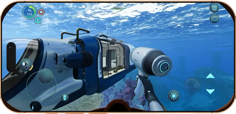 L'exploration dans Subnautica Below Zero Mobile
