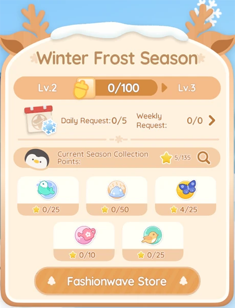 Frostspore Butterfly on the Winter Frost Season menu