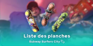 Planches de Subway Surfers City
