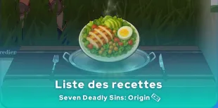 Recettes de Seven Deadly Sins: Origin