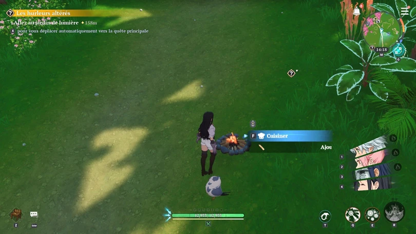 Le feu de camp pour cuisiner dans 7Ds: Origin