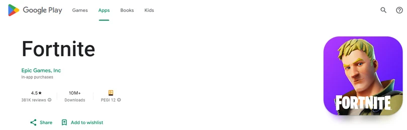 Weltweite R&uuml;ckkehr von Fortnite in den Google Play Store