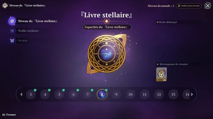 Le Livre Stellaire dans le guide Seven Deadly Sins: Origin du débutant