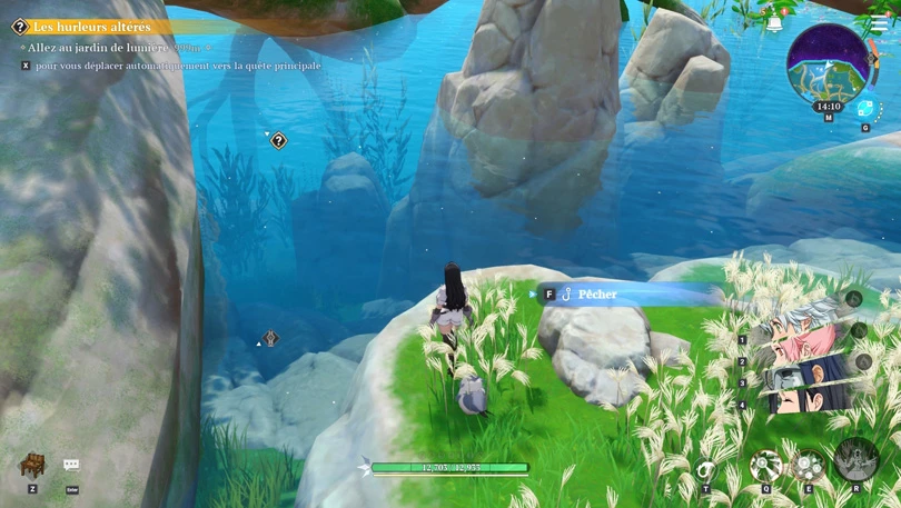 Angeln mit dem Geister-Guppy aus Seven Deadly Sins: Origin