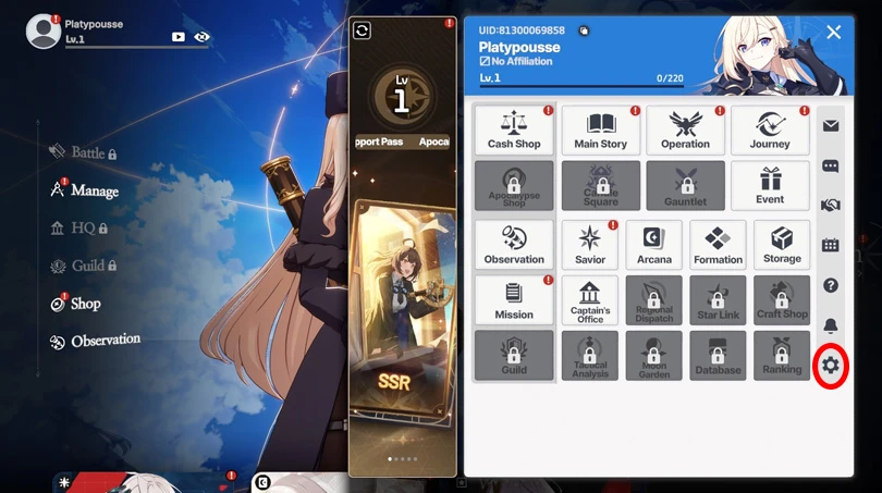 Die Parameter der Star Savior Codes