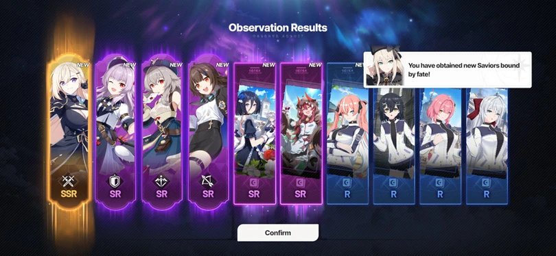 Charaktere für den Star Savior Reroll