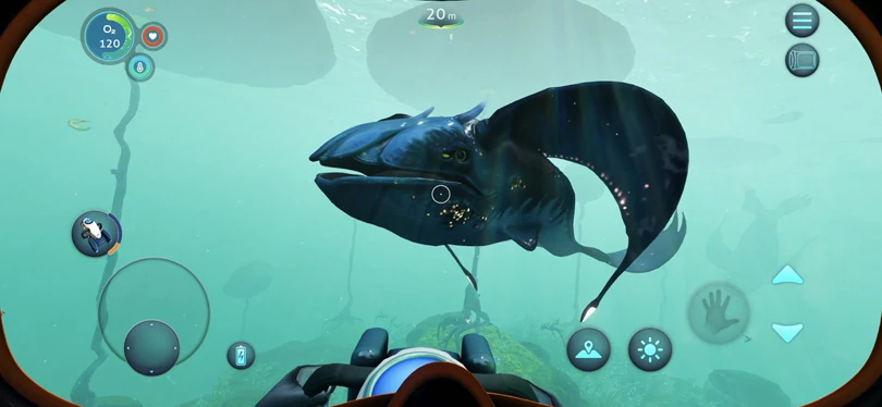 Lexploration in Subnautica Below Zero auf Handy