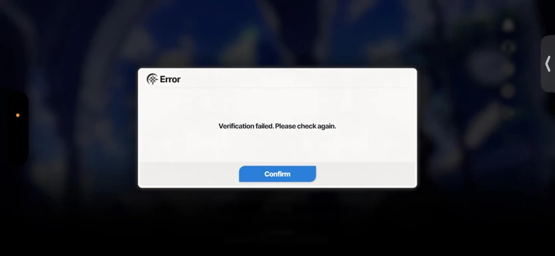 Fehlermeldung Verification Failed auf Star Savior