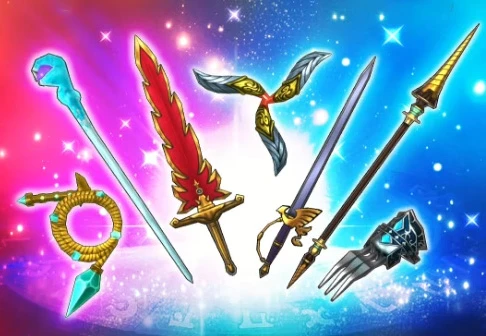 Übersicht über die Waffen in Dragon Quest Smash Grow