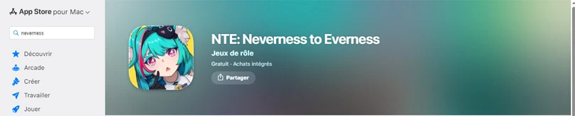 Jouer &agrave; NTE sur Mac