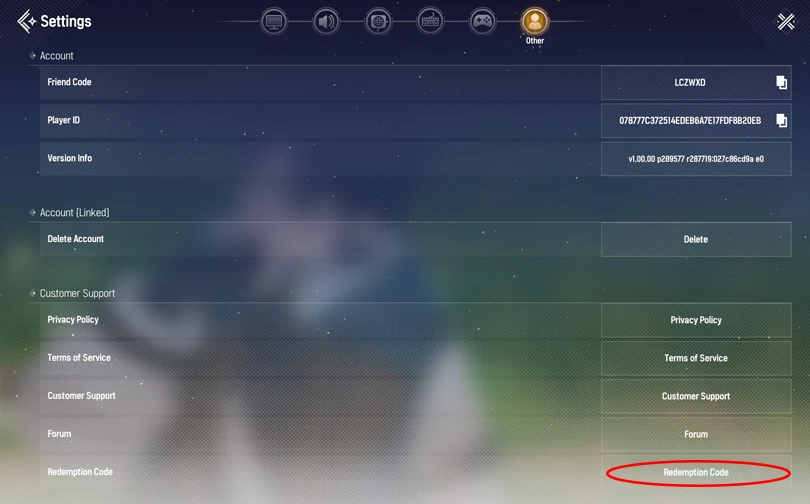 The Mongil: Star Dive codes menu