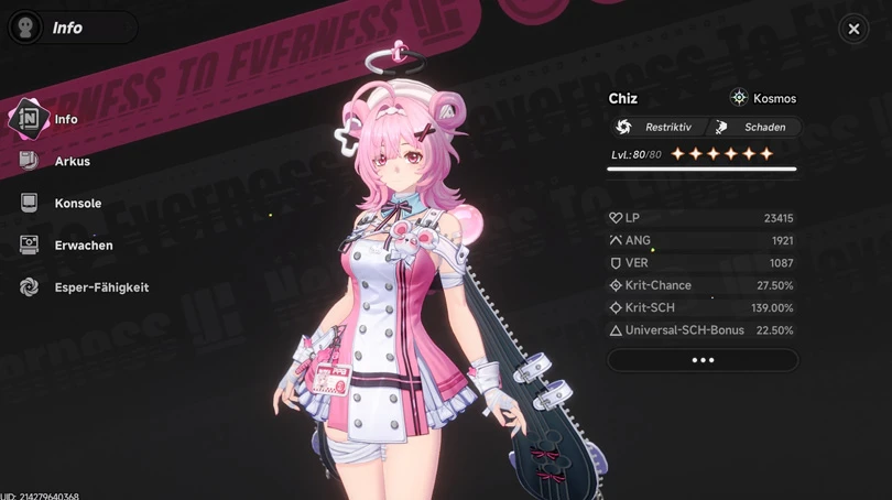 Vorstellung des Builds von Chiz aus Neverness to Everness