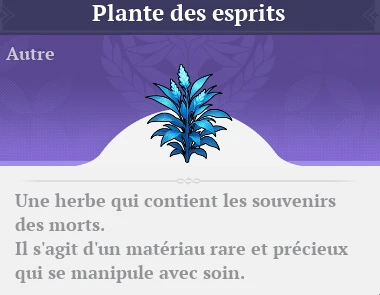 Infos sur la Plante des Esprits de 7DS: Origin