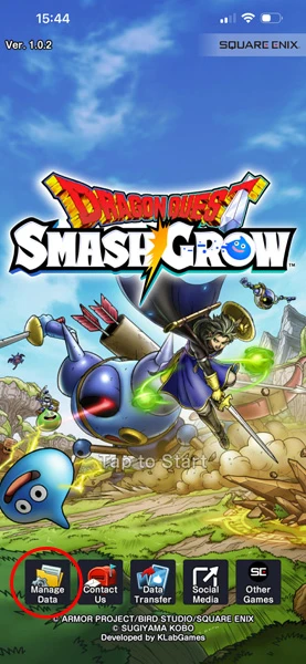 Verwalten Sie Ihr Konto für den Dragon Quest Smash Grow Reroll