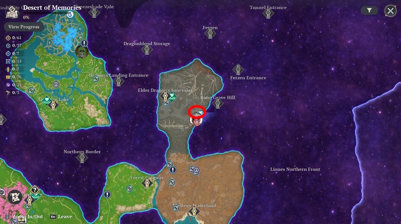Location of the Dragon Plant in 7DS: Origin