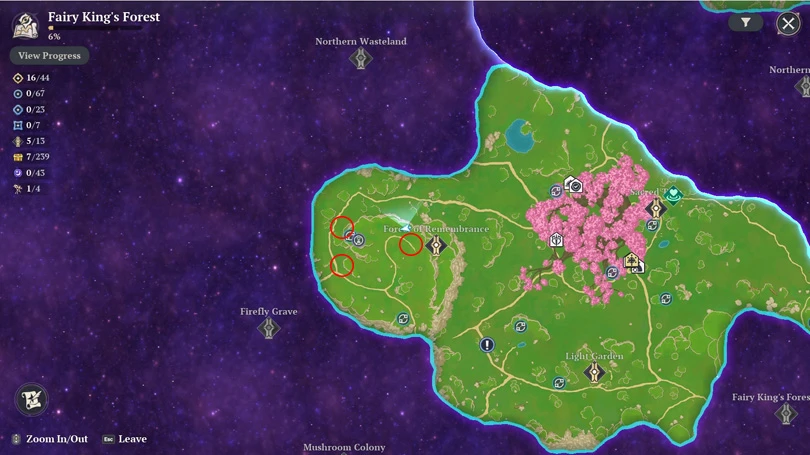 Locations of the Spirit Plant 7DS: Origin