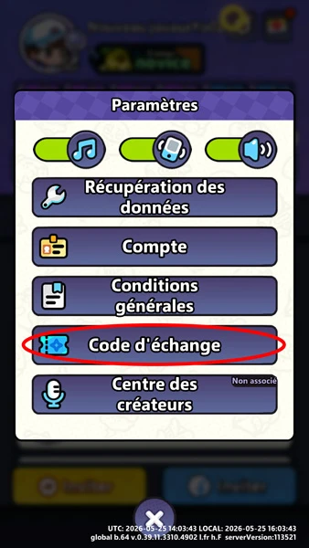 Entrer codes Clash of Critters