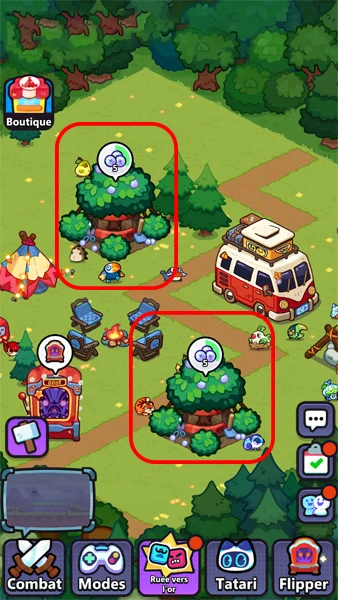 Kugelbäume, um Sterne zu bekommen Clash of Critters