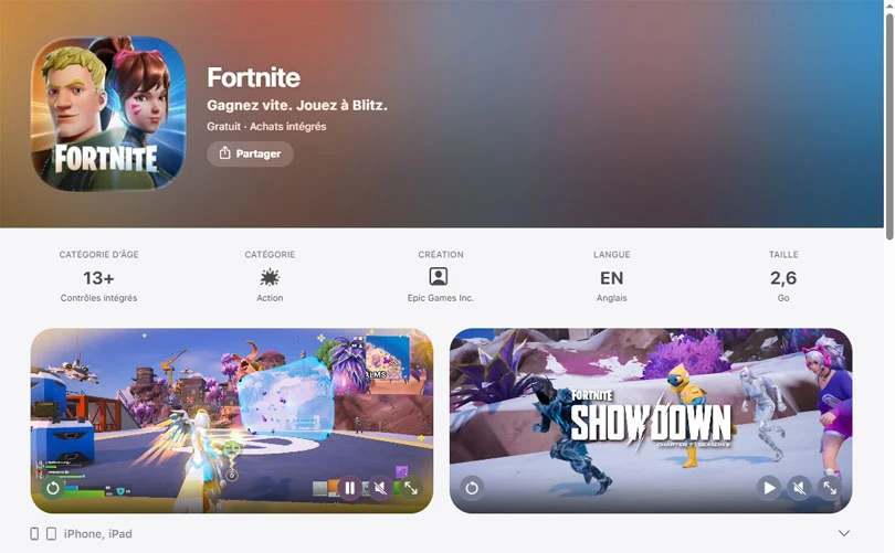 Le retour de Fortnite sur iOS