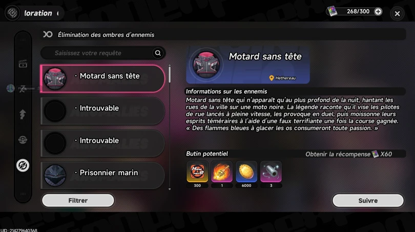 Infos sur le Motard sans tête NTE
