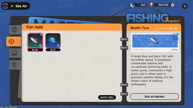Fish sale menu