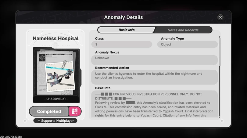 Nameless hospital Neverness to Everness Nameless hospital