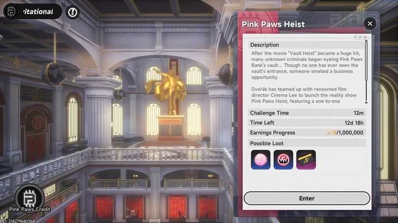 Details of the Neverness to Everness Pink Paws Heist