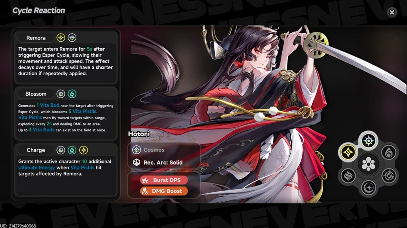 The Neverness to Everness Hotori build