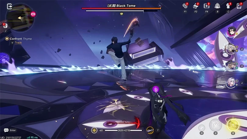 Gameplay for the Neverness to Everness Lacrimosa build
