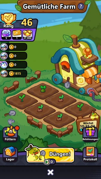 Anbau auf der Gemütlichen Farm in „Clash of Critters“