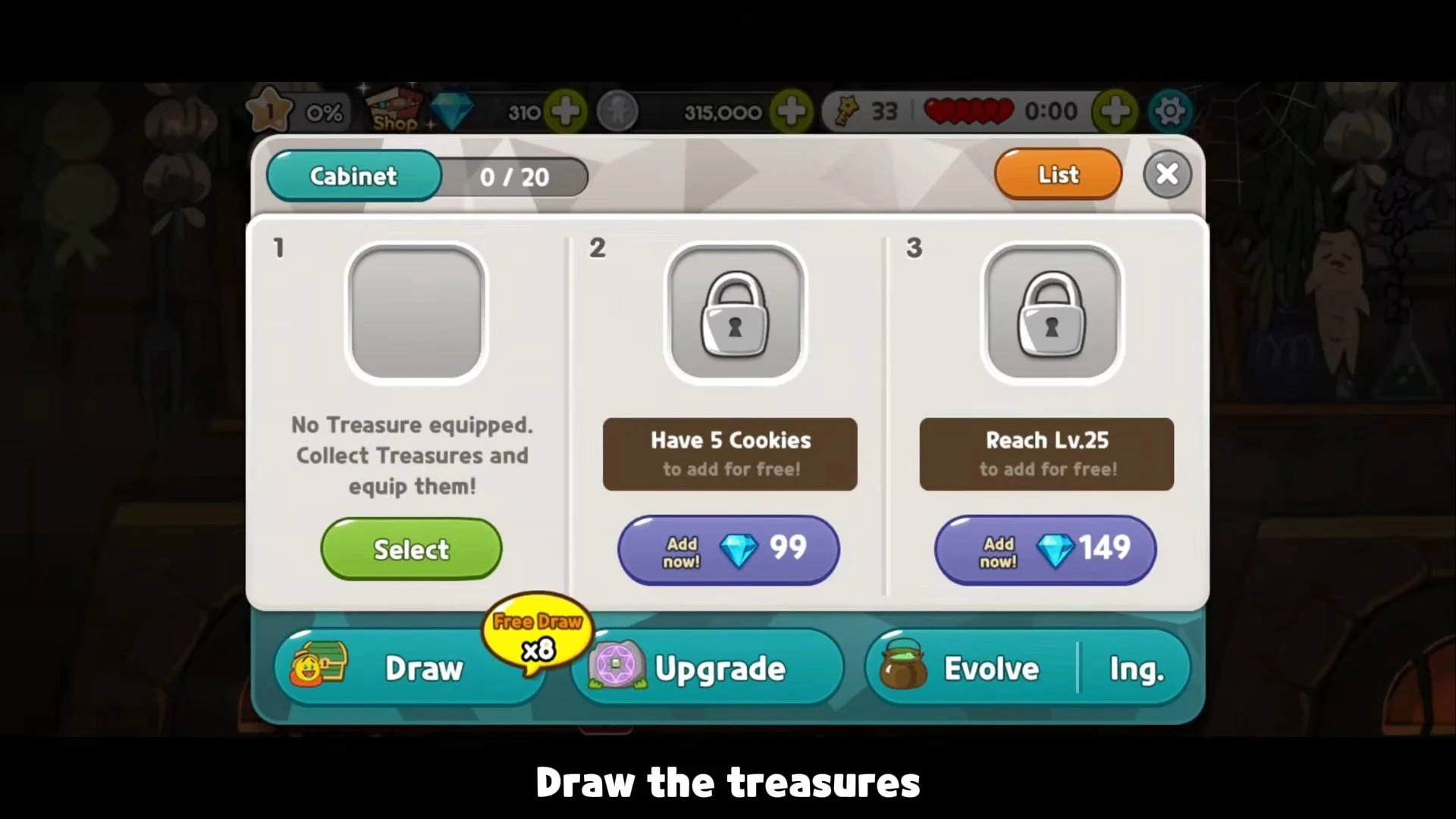 cookierun classic treasures