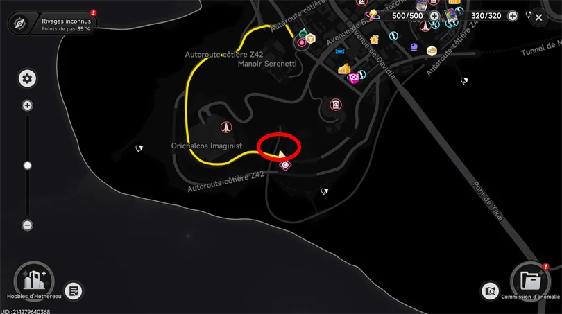 Emplacement du Camping Bleuté Neverness to Everness