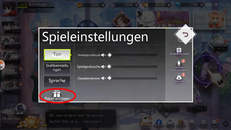 Abrufen von Illusion Connect: Re Codes