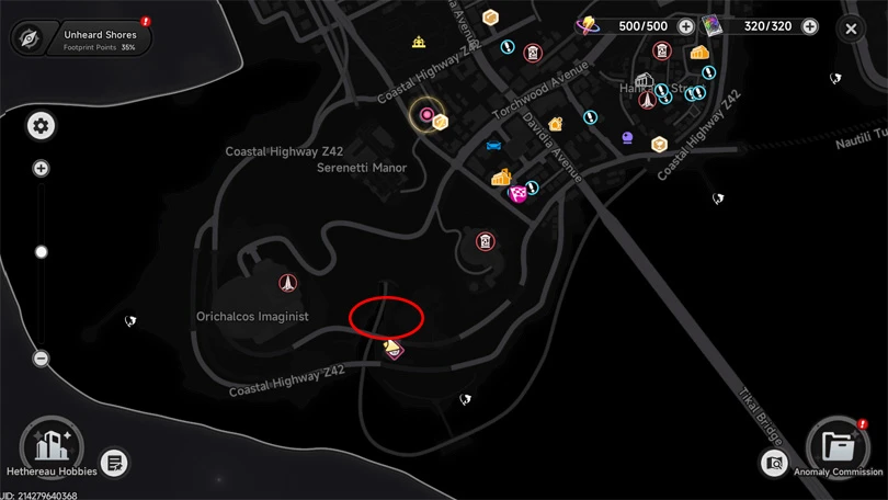 Location of Neverness to Everness Bluegaze Campground