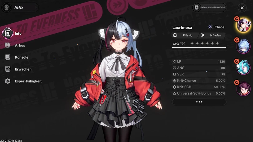 Vorstellung des Lacrimosa Build Neverness to Everness Lacrimosa Build