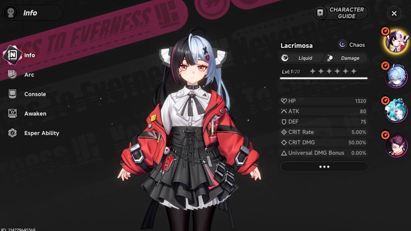 Introducing the Neverness to Everness Lacrimosa build
