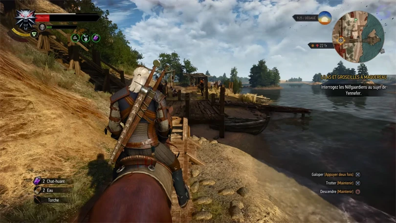 Gameplay from The Witcher 3