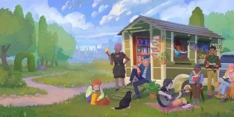 Tiny Bookshop mobile announcement