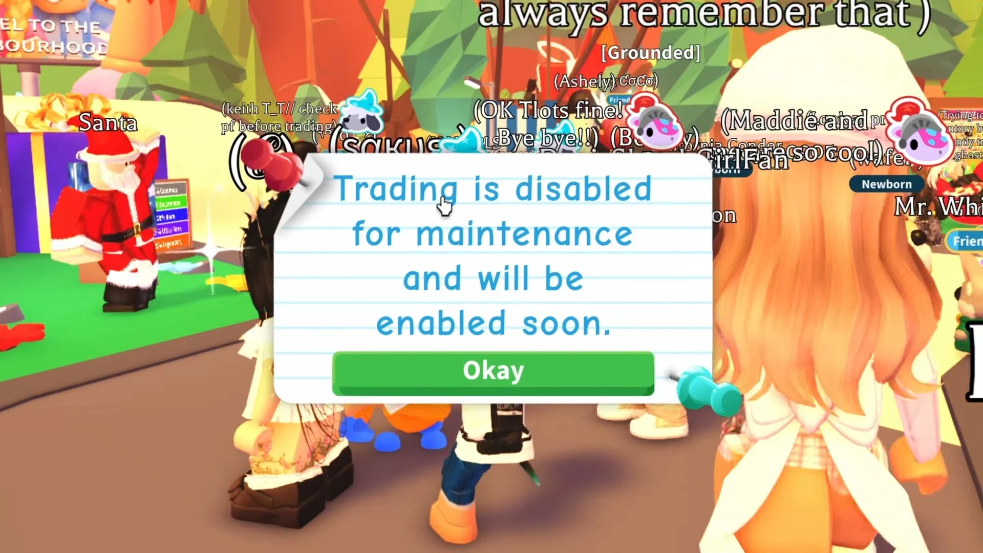 Trading Disabled in Adopt Me 