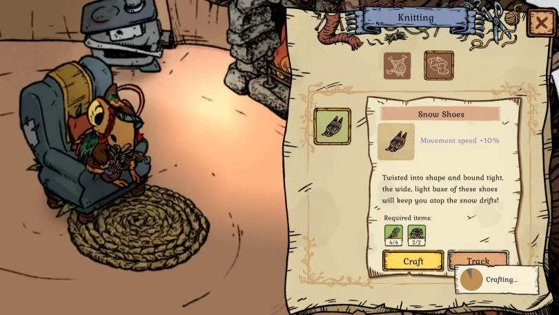 Crafting in Winter Burrow