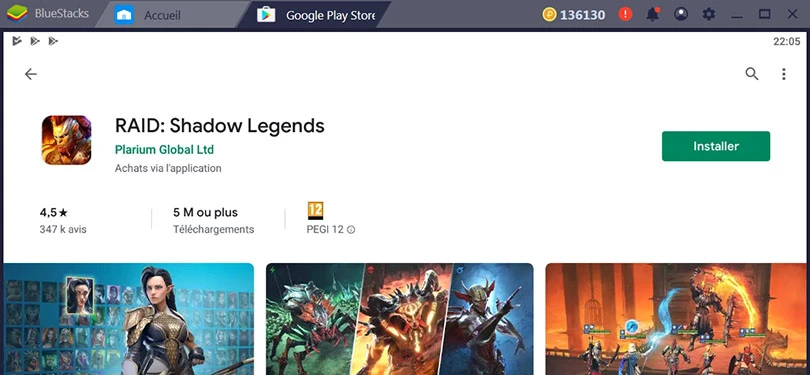 Installer RAID Shadow Legends sur Google Play
