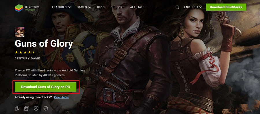 download android emulator for guns of glory