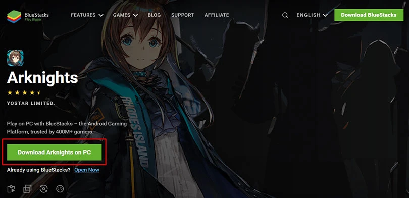 download arknights on pc