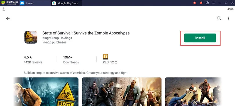 install state of survival on pc