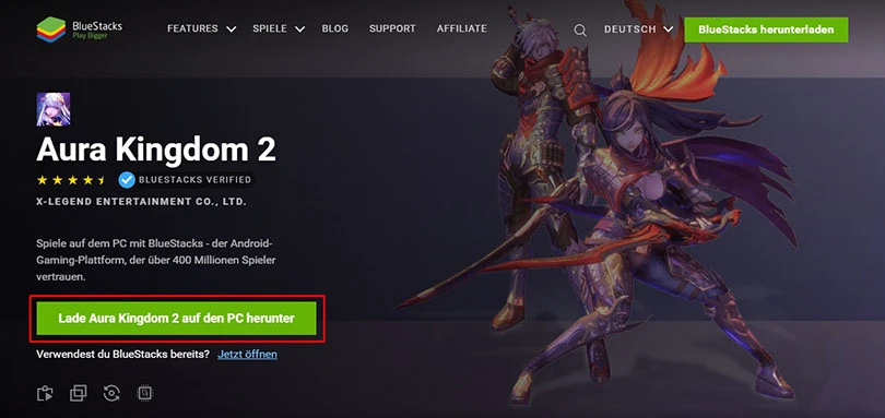 download android emulator aura kingdom 2                                