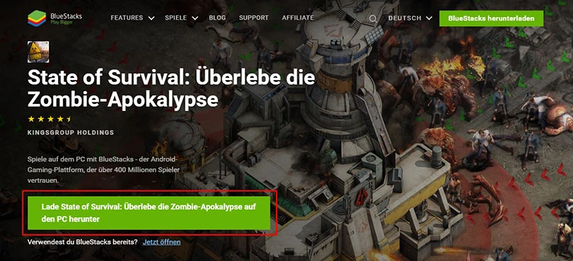 download android emulator State of Survival