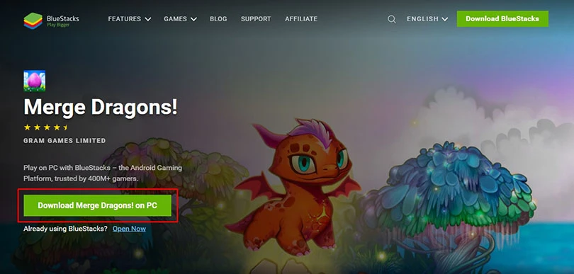 download an emulator for merge dragons!